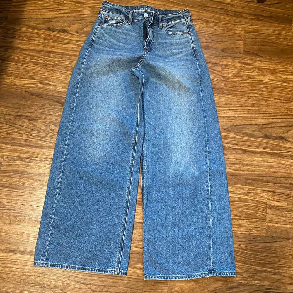 American Eagle Super High-Rise Ultra Wide Leg Jeans